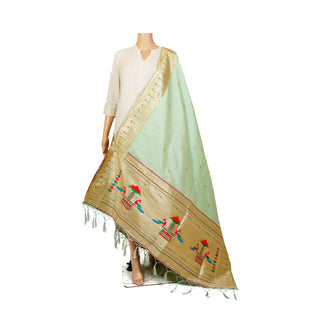 Paithani Single Muniya Dupatta - Pista