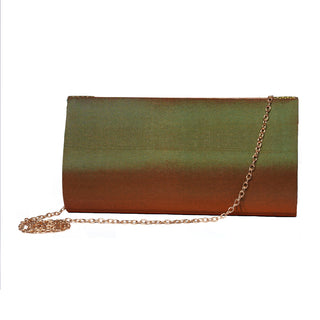 Paithani Medium Clutch - Mehendi (green dhoop chav)