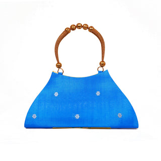 Paithani Boat Shape Handbag - Chintamani