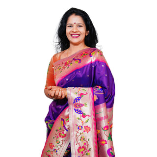 Flower Skirt Border - Vivid Purple