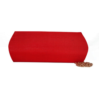 Paithani Zari Clutch - Red