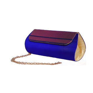 Paithani Zari Clutch - Violet