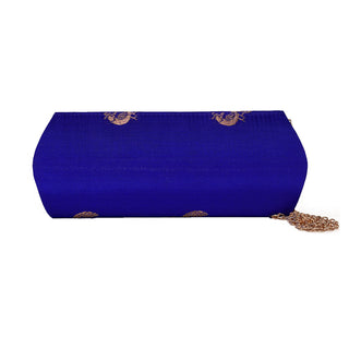 Paithani Zari Clutch - Violet