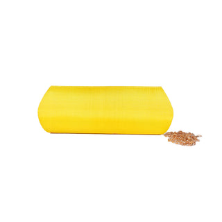 Paithani Zari Clutch - Yellow