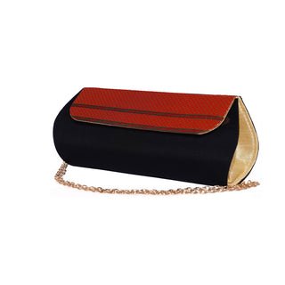 Paithani Zari Clutch - Black