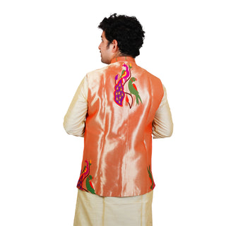 Gents Paithani Jacket - Old Mor